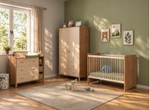 Chambre bébé complète ANTON - Bois/Sable 2