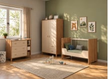 Chambre bébé complète ANTON - Bois/Sable 3