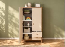 Chambre bébé complète ANTON - Bois/Sable 12.1