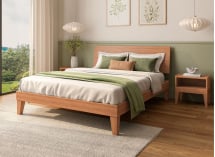 Lit en bois massif 160x200 ACHILLE - Hêtre 4
