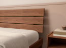 Tête de lit trio pour lit 160 ACHILLE - Noyer - zoom
