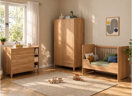 Komplettes Babyzimmer ANTON - Holz