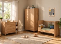 Chambre bébé complète ANTON - Bois 2