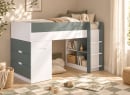 Lit MANLY vert – bureau fermé en ambiance
