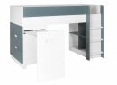 Lit mi-hauteur MANLY vert – bureau ouvert