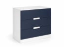 Commode MANLY bleu – vue de trois quarts