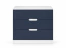Commode MANLY bleu – vue de face