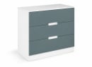 Commode MANLY vert – vue de trois quarts