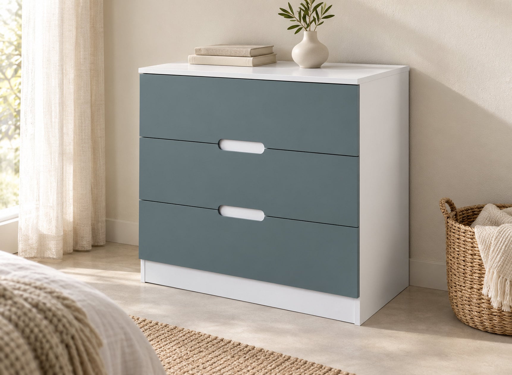 Commode MANLY vert - ambiance