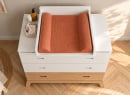 Commode à langer EKKO - Blanc/Chêne - 2