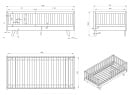 Lit Montessori 90x190 en pin massif UGO - Pin 17