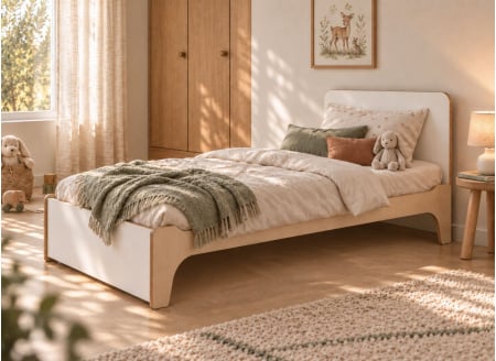 Lit enfant 90x190 avec tête de lit KALIX 1