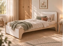Lit enfant 90x190 avec tête de lit KALIX 1