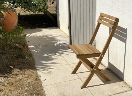 Chaise de jardin pliante en bois MOOREA Nateo Concept - 4