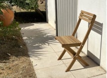 Chaise de jardin pliante en bois MOOREA Nateo Concept - 4