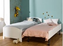 Tiroir gigogne 90x200 BOMBAY - Blanc - 4