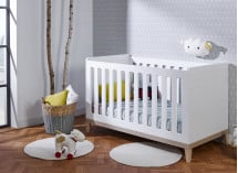 Chambre bébé complète VOLT - Blanc/Hêtre  - 2