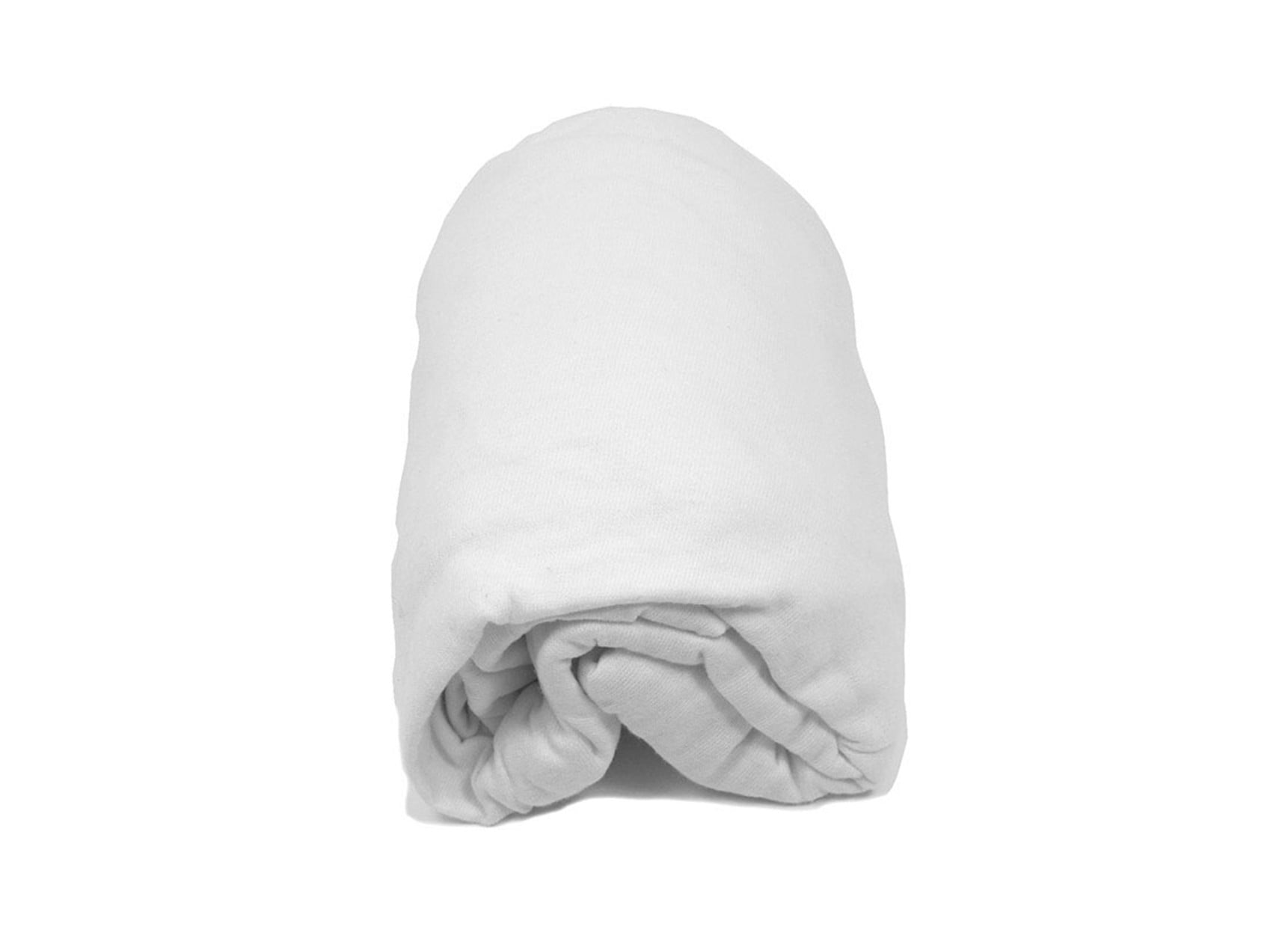 Drap housse bébé 60x120cm LEO - Blanc