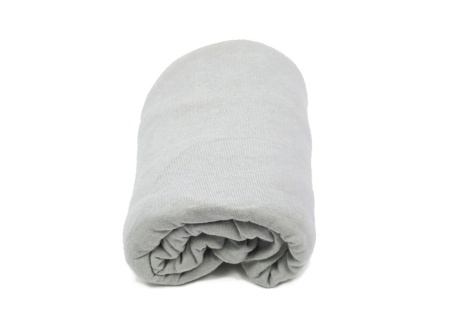 Drap housse bébé 60x120cm LEO - Gris