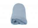 Drap housse bébé 70x140cm LEO - Bleu Ciel