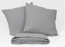 Housse de Couette + 2 taies 220x240 TANA Gris - 2