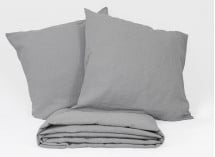 Housse de Couette + 2 taies 240x260 TANA Gris - 2