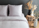 Housse de Couette + 2 taies 240x260 TANA Gris - 1