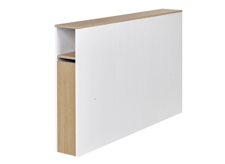 Tête de lit 2 places 140 PRADO Blanc/Chêne - 1