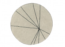 Tapis rond lavable 100% Coton MAIA  - 2