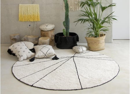 Tapis rond lavable 100% Coton MAIA  - 1