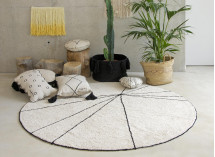 Tapis rond lavable 100% Coton MAIA  - 1