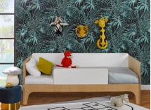 Lit enfant 90x190 SORIA Blanc/Bois - 2