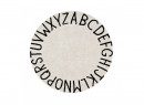 Tapis rond lavable 100% coton ABC Beige - 1