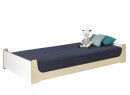 Lit enfant 90x190 KALIX - Blanc/Bois Nateo Concept - 5