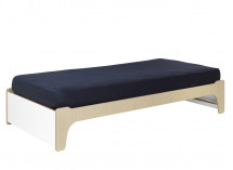 Lit enfant 90x190 KALIX - Blanc/Bois Nateo Concept - 6