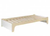 Lit enfant 90x190 KALIX - Blanc/Bois Nateo Concept - 7