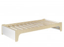 Lit enfant 90x190 KALIX - Blanc/Bois Nateo Concept - 7