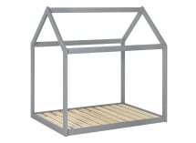Lit cabane 90x140 évolutif ELLY  Gris - 4