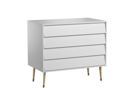 Commode 4 tiroirs BOSQUE Blanc  - 2