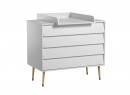 Commode 4 tiroirs BOSQUE Blanc  - 3