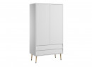 Armoire 2 portes 2 tiroirs BOSQUE Blanc - 1