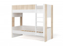 Lit superposé 90x190 BONDI Blanc/Bois - 5