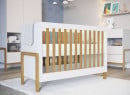 Lit bébé 60x120 ADAM Blanc/Chêne - 2