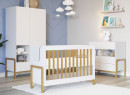 Lit bébé 60x120 ADAM Blanc/Chêne - 3