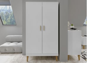 DREAM 2-door wardrobe - White/Oak