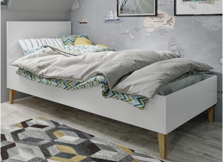 Lit enfant 80x180 DREAM Blanc/Chêne  - 1