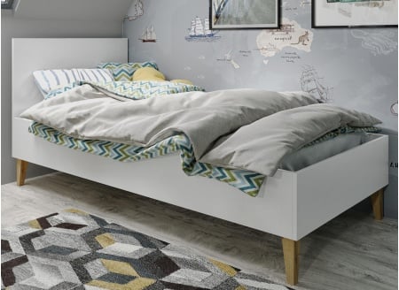 Lit enfant 80x180 DREAM Blanc/Chêne  - 1