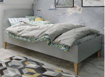 Lit enfant 80x180 DREAM  Gris/Chêne - 1