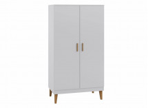 Armoire 2 portes DREAM Blanc/Chêne