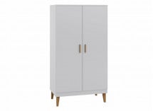 Armoire 2 portes DREAM Blanc/Chêne